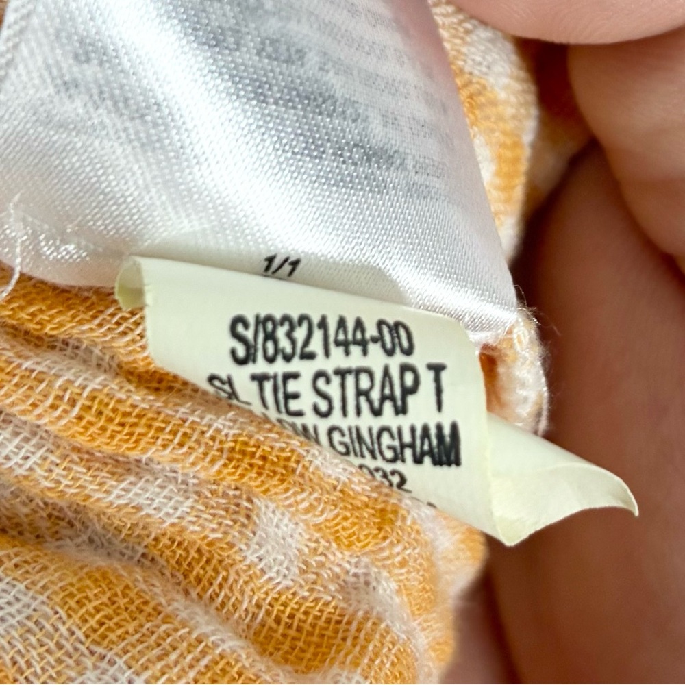 Nwot Old Navy Fit & Flare Tie-Shoulder Gingham Mini Cami Dress Size Medium Boho - Picture 6 of 6